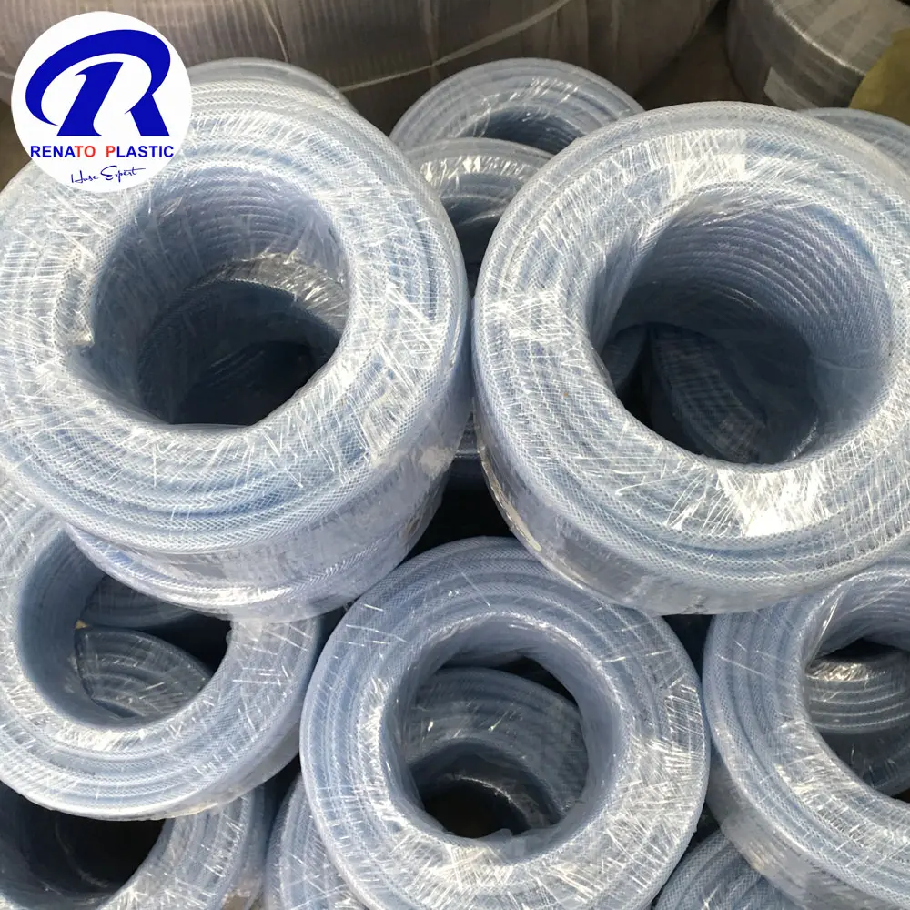 PVC Transparent Fiber Braided Vinyl Tubing